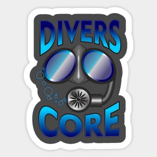 Divers Core Scuba Gear Sign Sticker